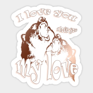 Happy Valentine's day -Bears in love Sticker